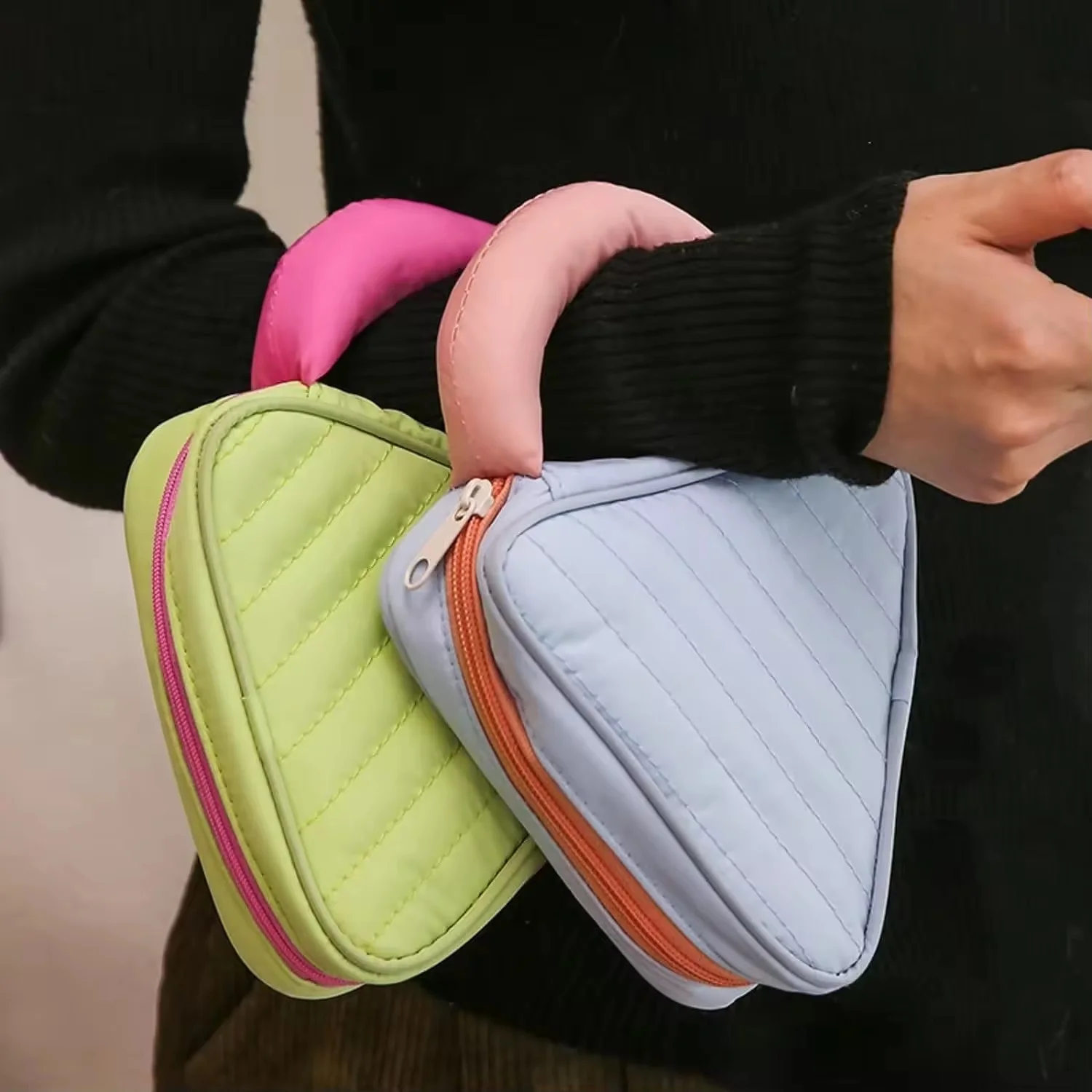 Lime Muse Triangle Handle Pouch - Image 12