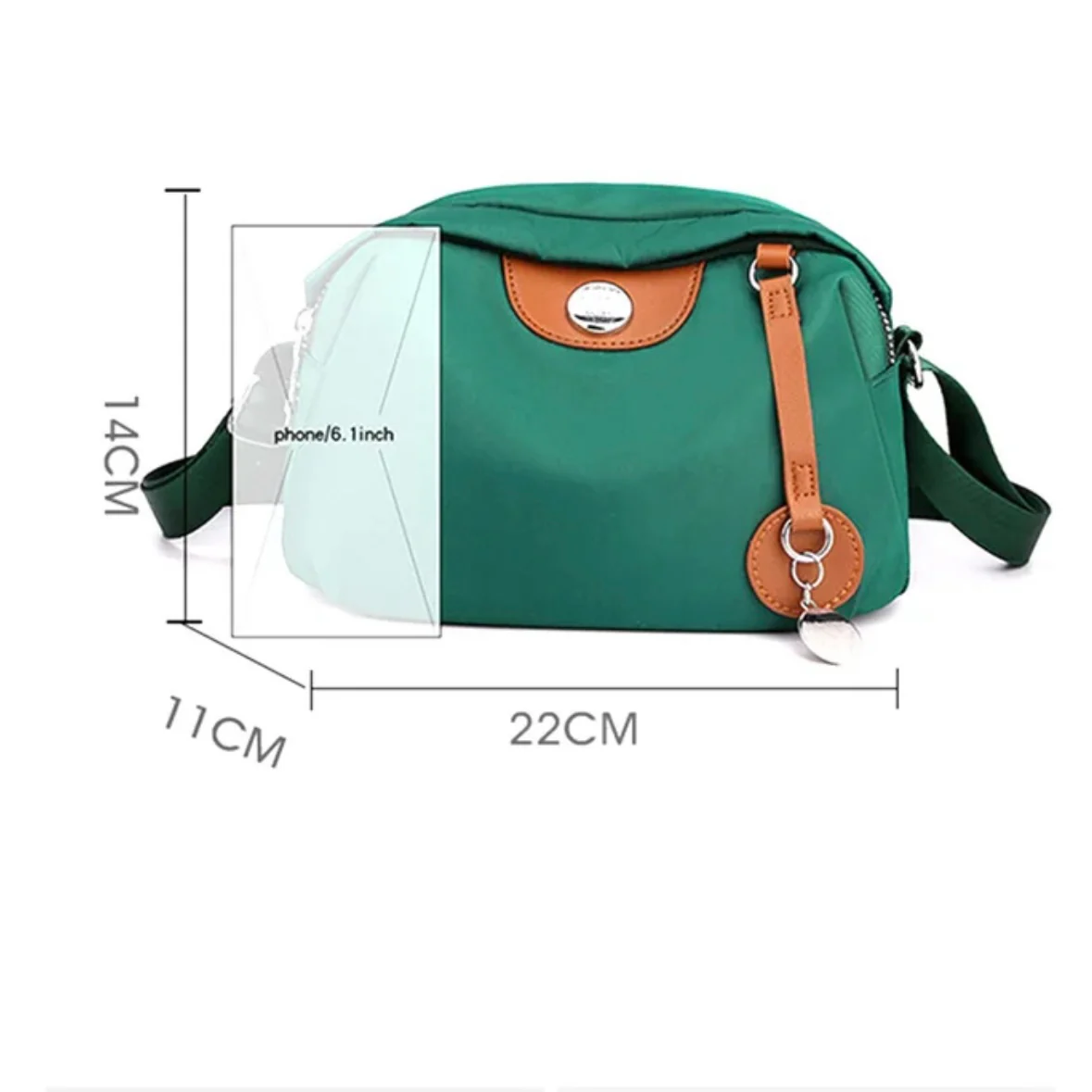 Lucien Nylon Basic Slingbag - Image 13