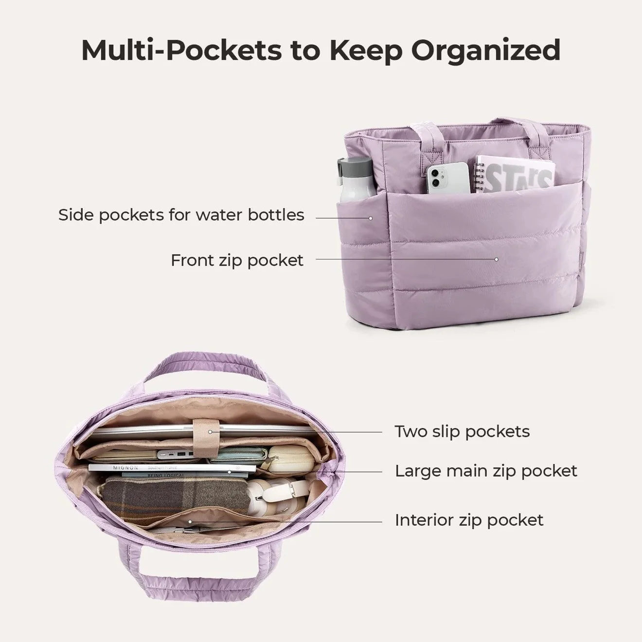 Lucien Puffer Tote bag - Image 6