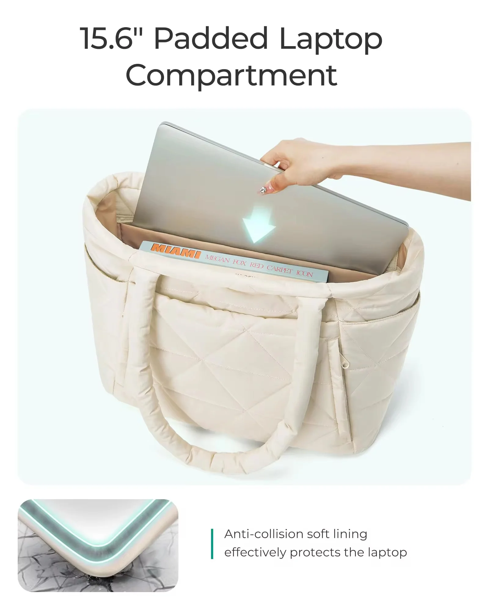 Rosecloud Quilted Tote - Image 6