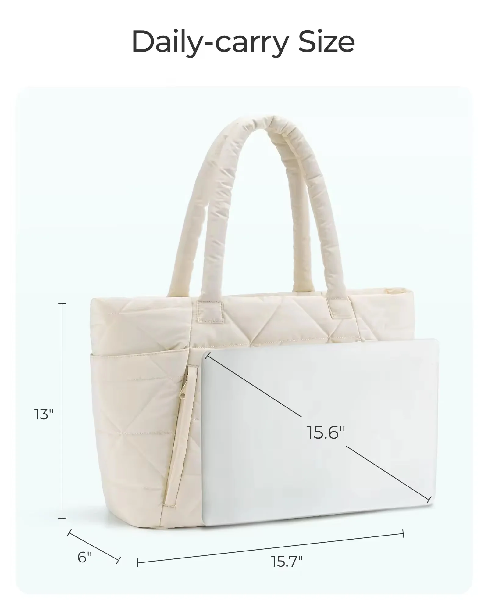 Rosecloud Quilted Tote - Image 8