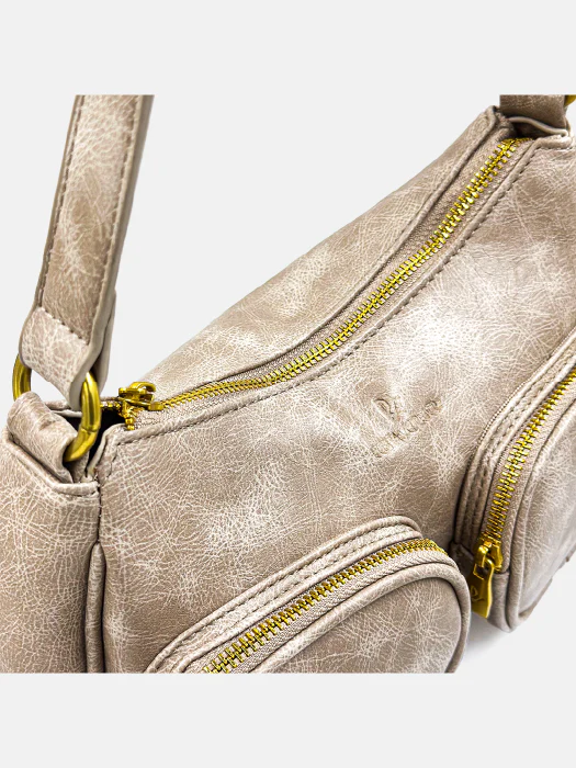 Taupe Harmony Shoulder Bag - Image 4