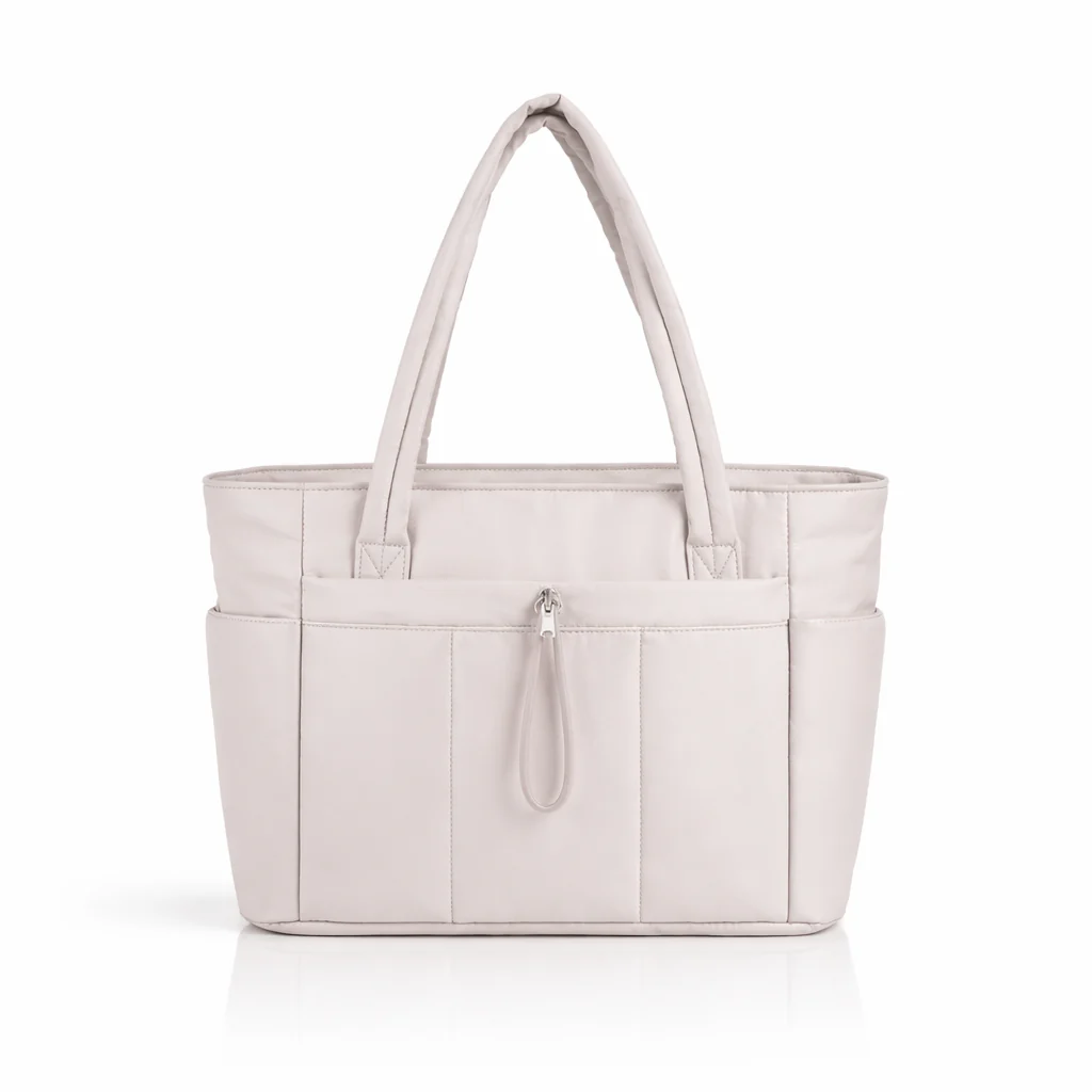 Taupe Luxe Utility Tote - Image 4