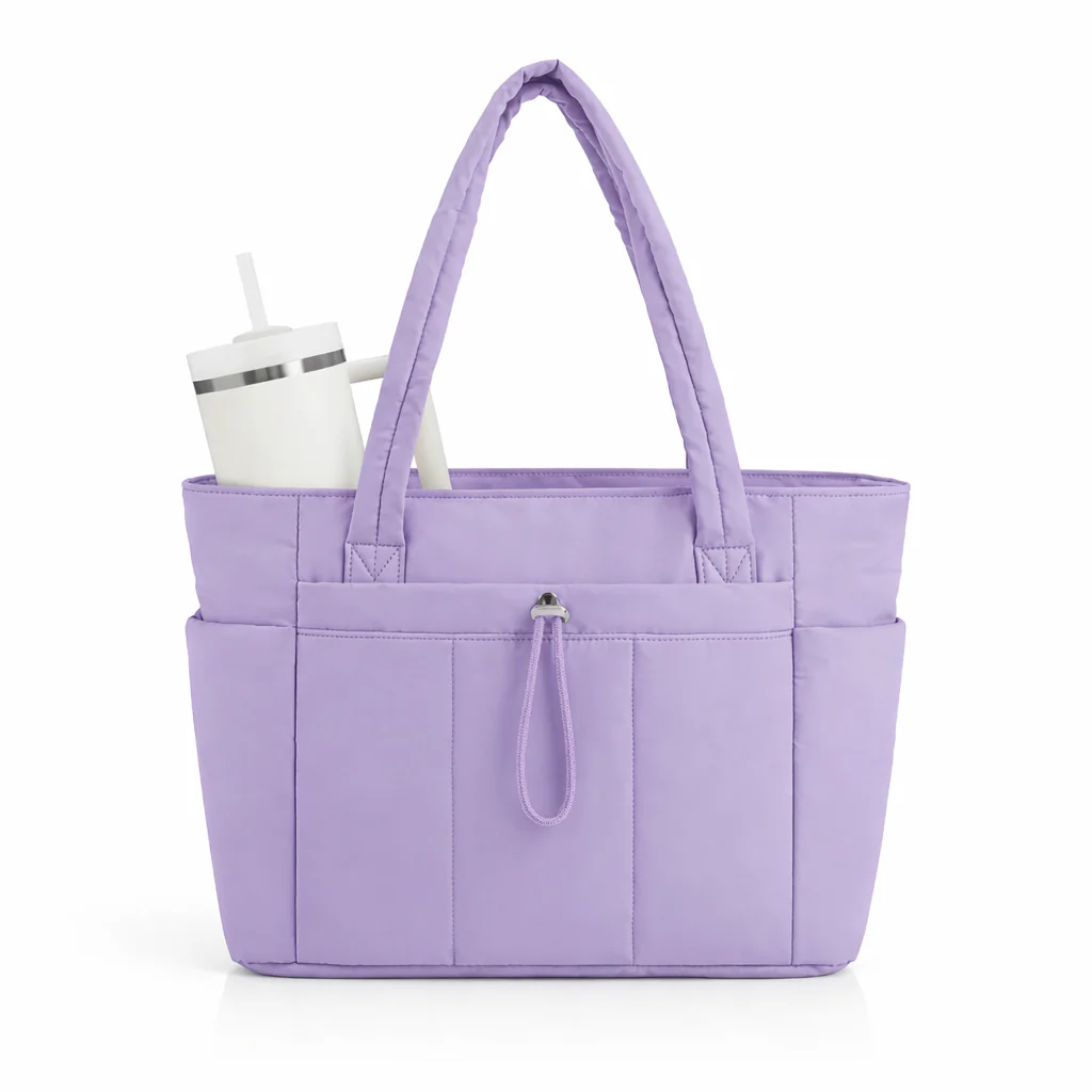 Taupe Luxe Utility Tote - Image 7