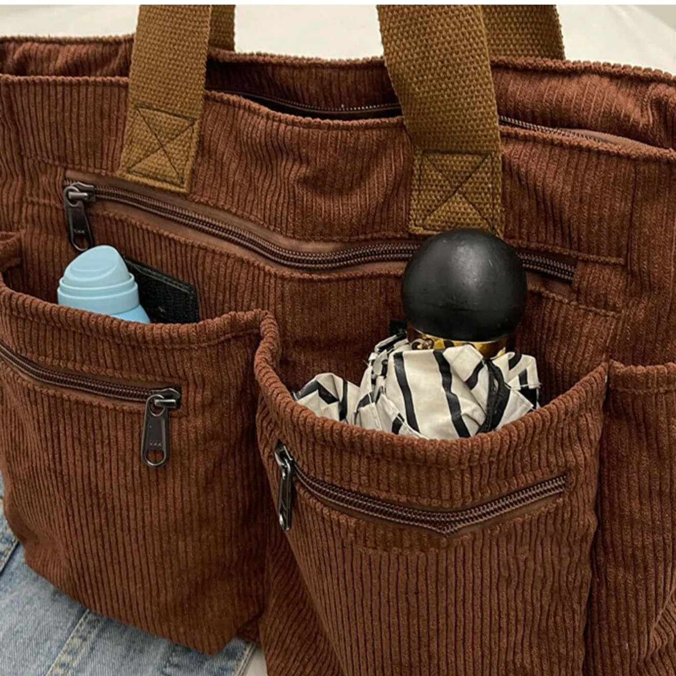 The Corduroy Utility Tote - Image 12
