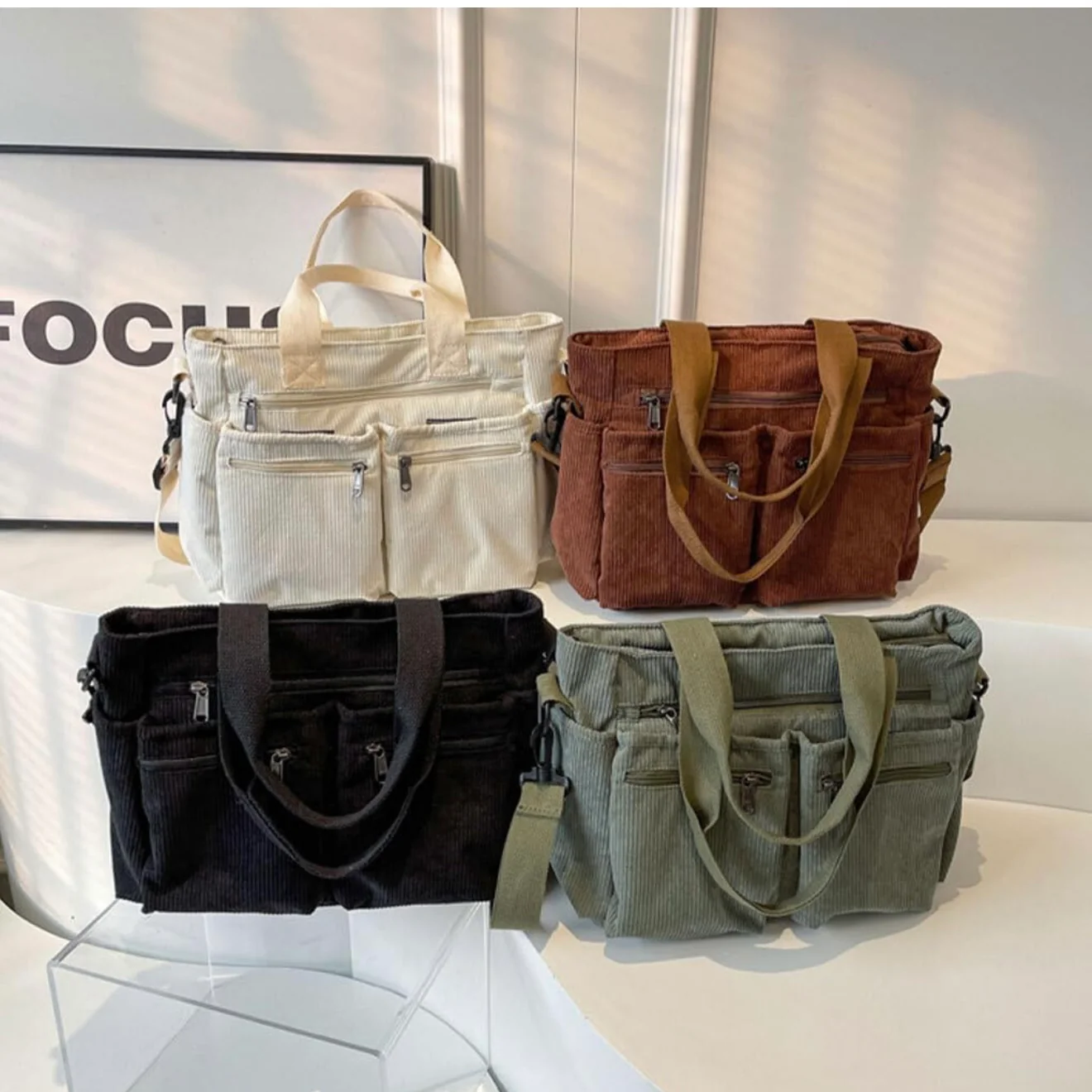 The Corduroy Utility Tote - Image 9